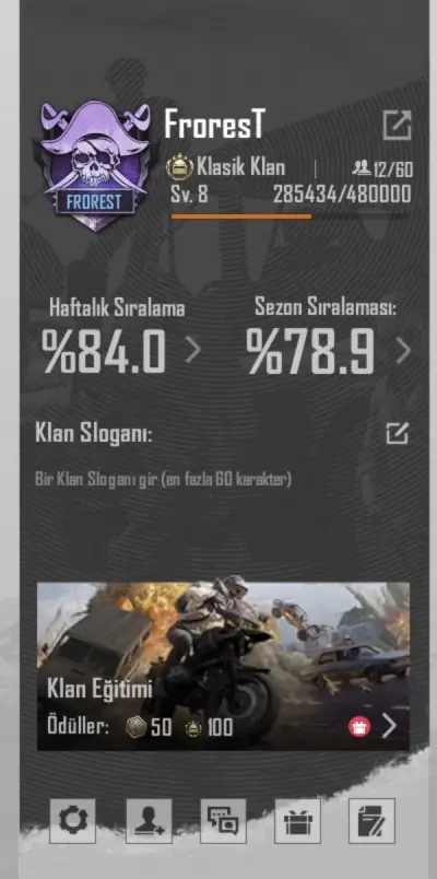 8 SEVİYE KLAN İsim değiştirme aktif