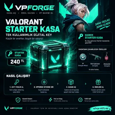 VPForge Starter Kasa Keyi | Tek Kullanımlık Dijital Kod