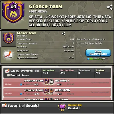 24 LVL GEforge Team Klanı